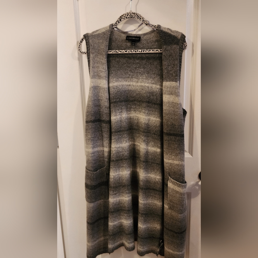 Lane Bryant long sweater vest 18/20
